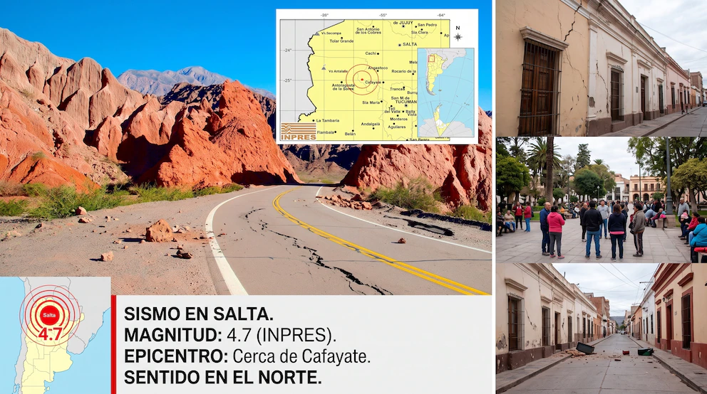 Un sismo de 4,7 sacudió Salta y se sintió en varias ciudades del norte argentino
