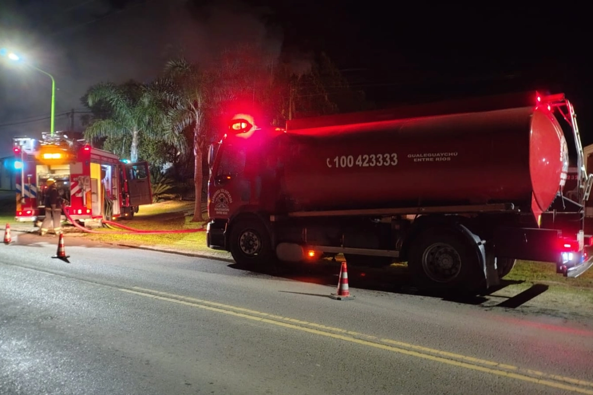 Dos incendios de viviendas se registraron durante la noche y madrugada en Gualeguaychú